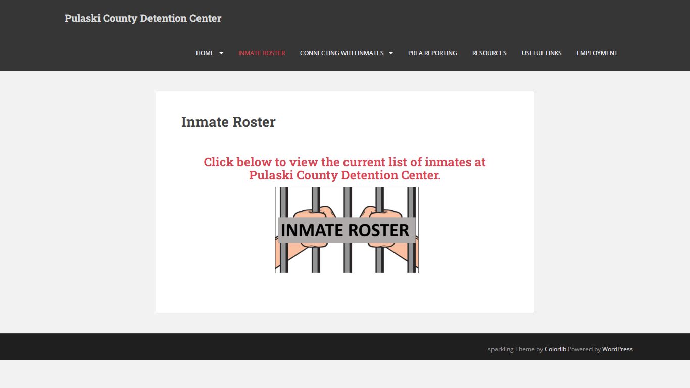 Inmate Roster – Pulaski County Detention Center