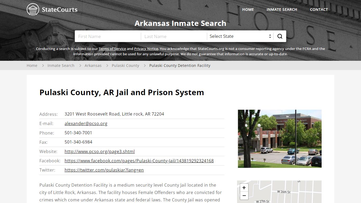 Pulaski County Detention Facility Inmate Records Search, Arkansas ...