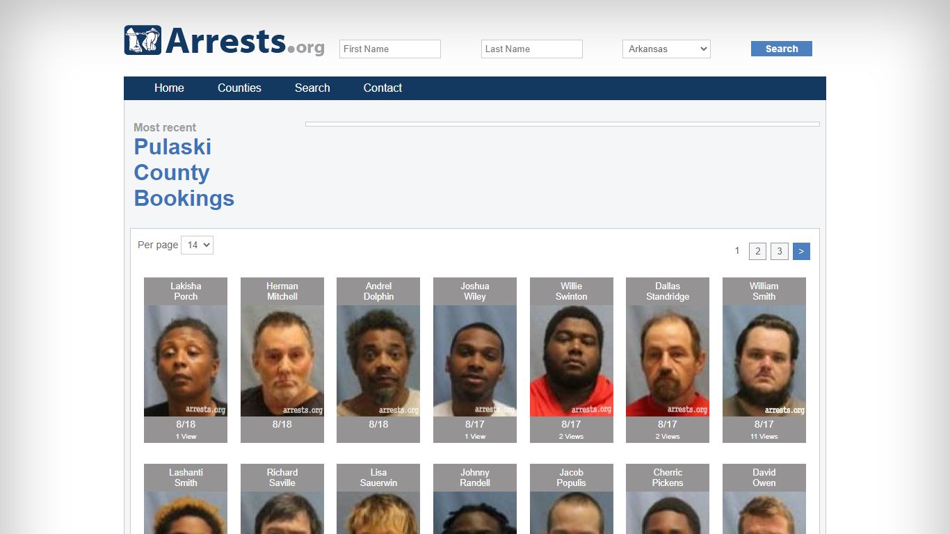 Pulaski County Arrests and Inmate Search